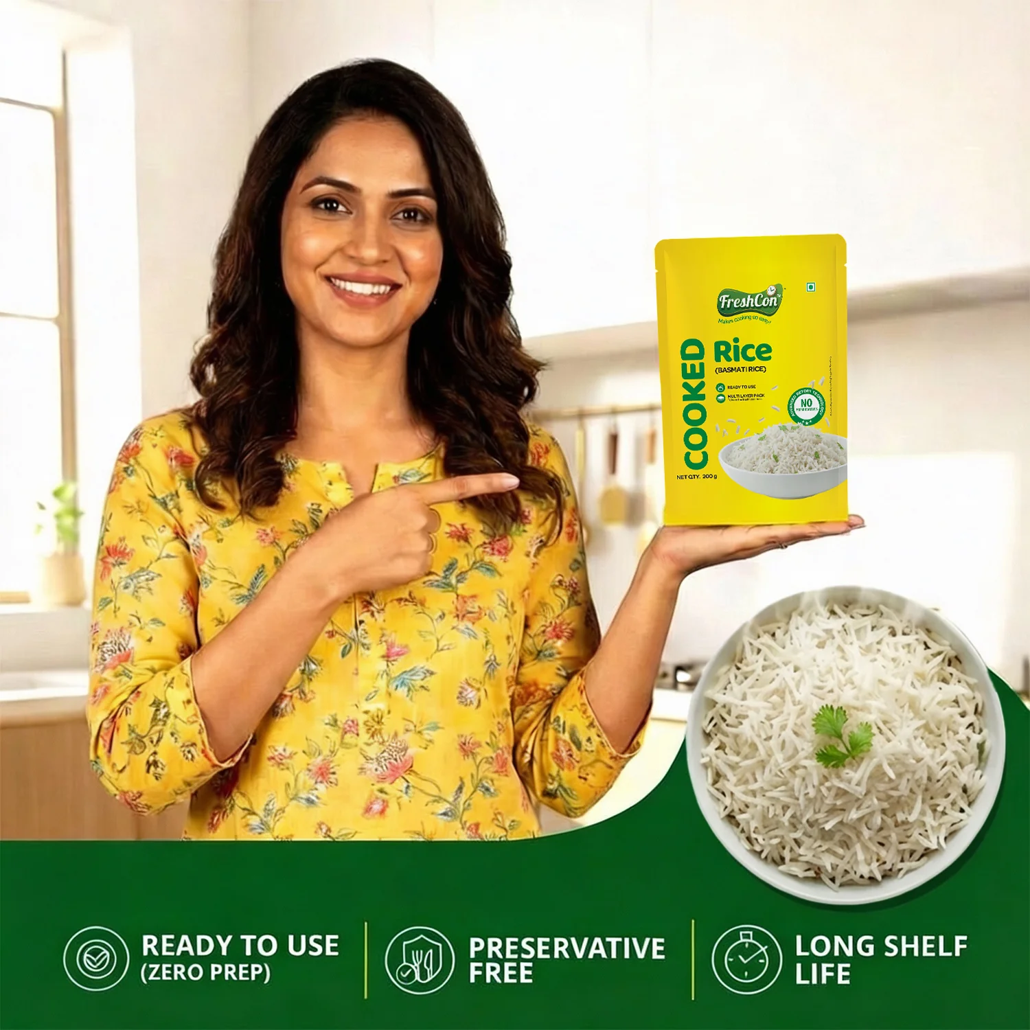 Ready-to-eat Cooked Basmati Rice | No Preservatives - Image 7