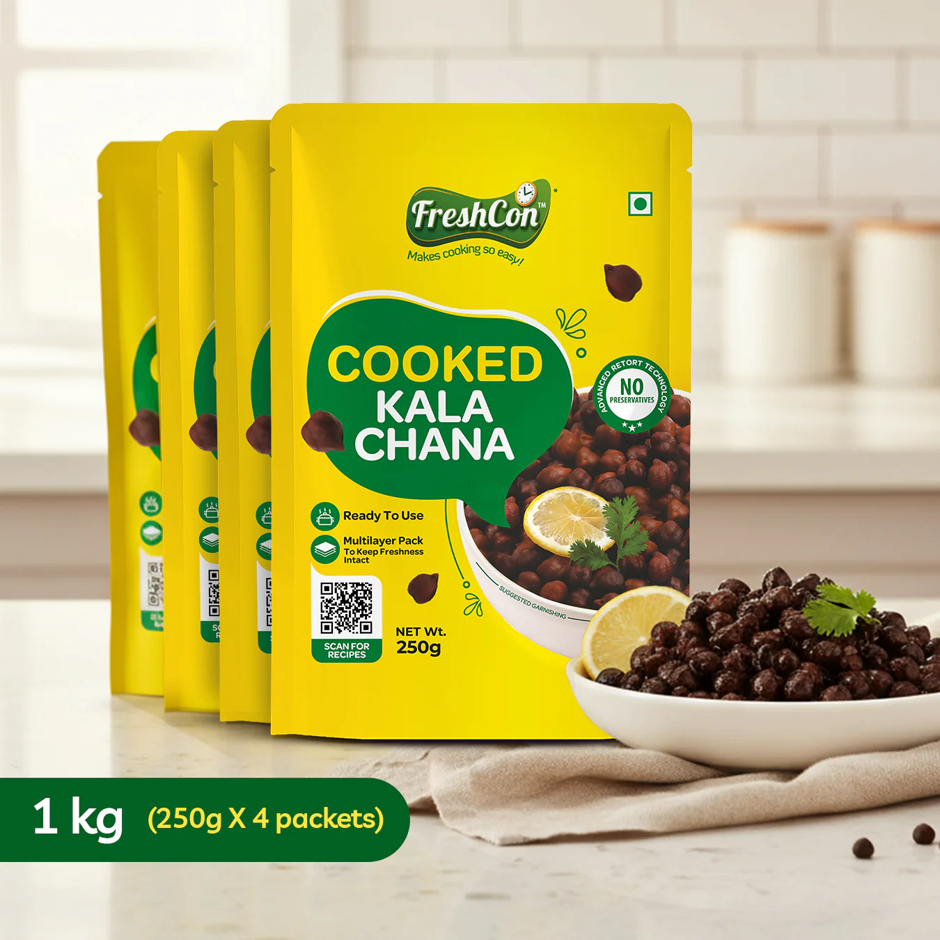 Ready-to-use Cooked Kala Chana (Black Chick Peas) | No Preservatives - Image 12