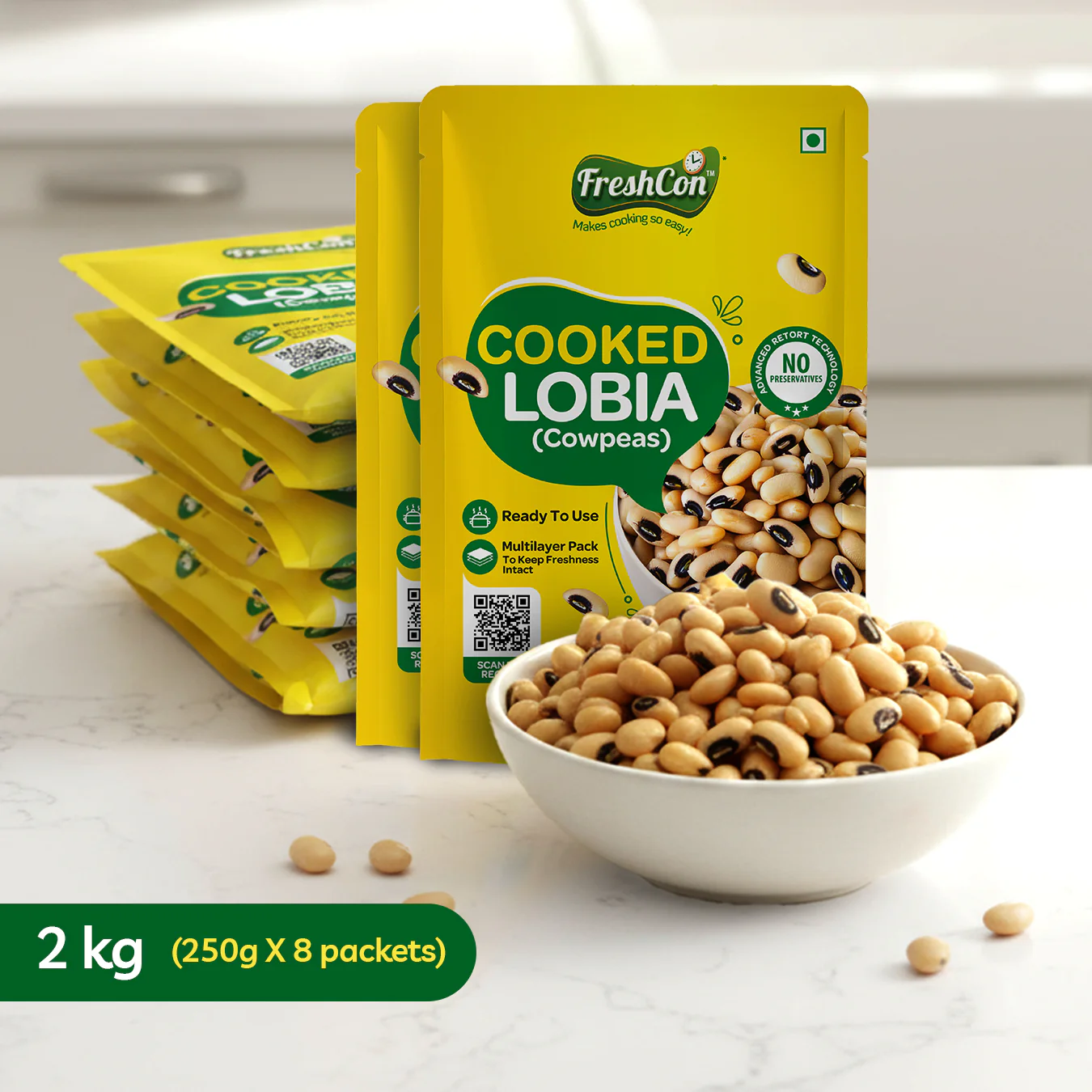 Ready-to-use Cooked Lobia (Cowpeas) | No Preservatives - Image 14