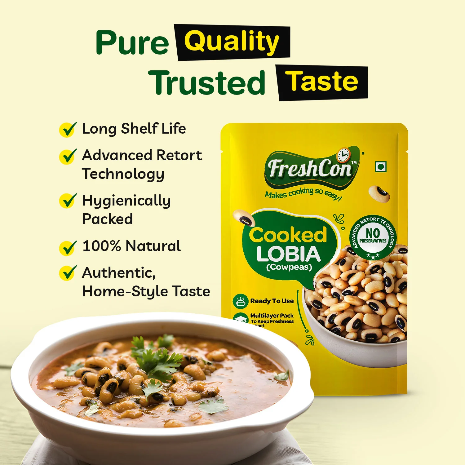 Ready-to-use Cooked Lobia (Cowpeas) | No Preservatives - Image 7
