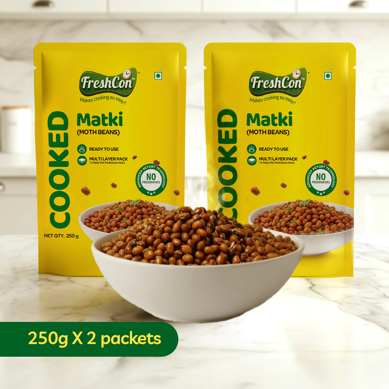 Ready-to-use Cooked Matki (Moth Beans) | No Preservatives - Image 4