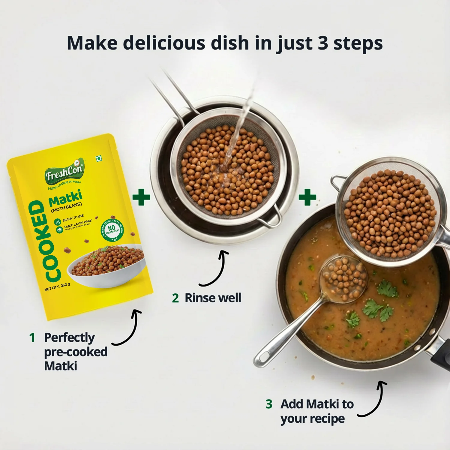 Ready-to-use Cooked Matki (Moth Beans) | No Preservatives - Image 6