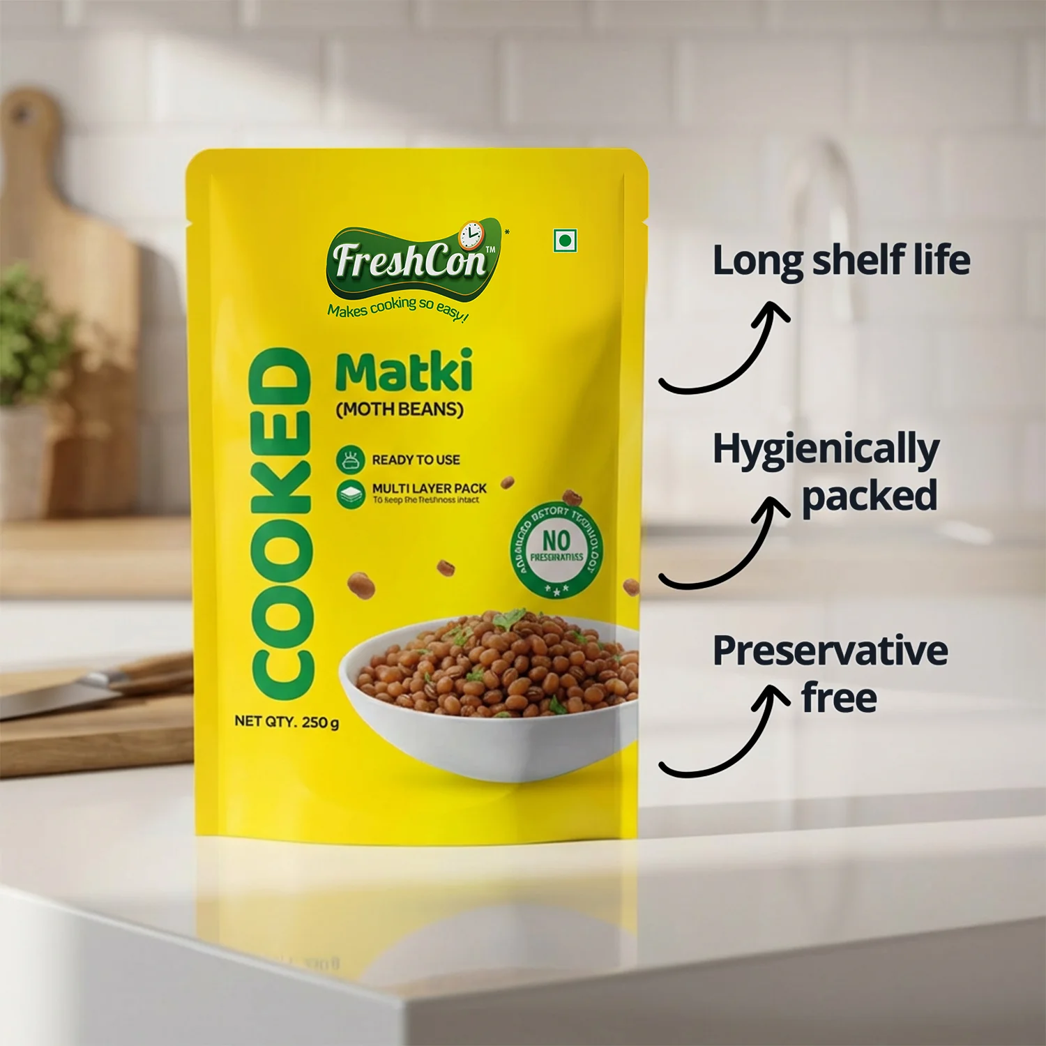 Ready-to-use Cooked Matki (Moth Beans) | No Preservatives - Image 7