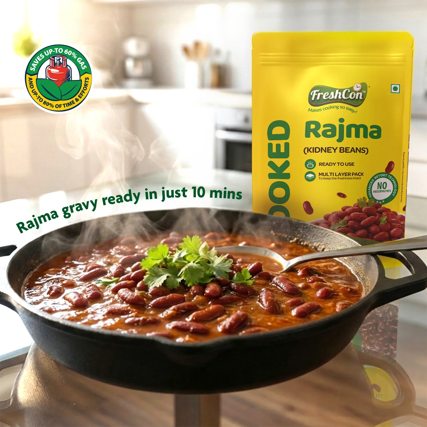 Ready-to-use Cooked Rajma (Kidney Beans) | No Preservatives - Image 3