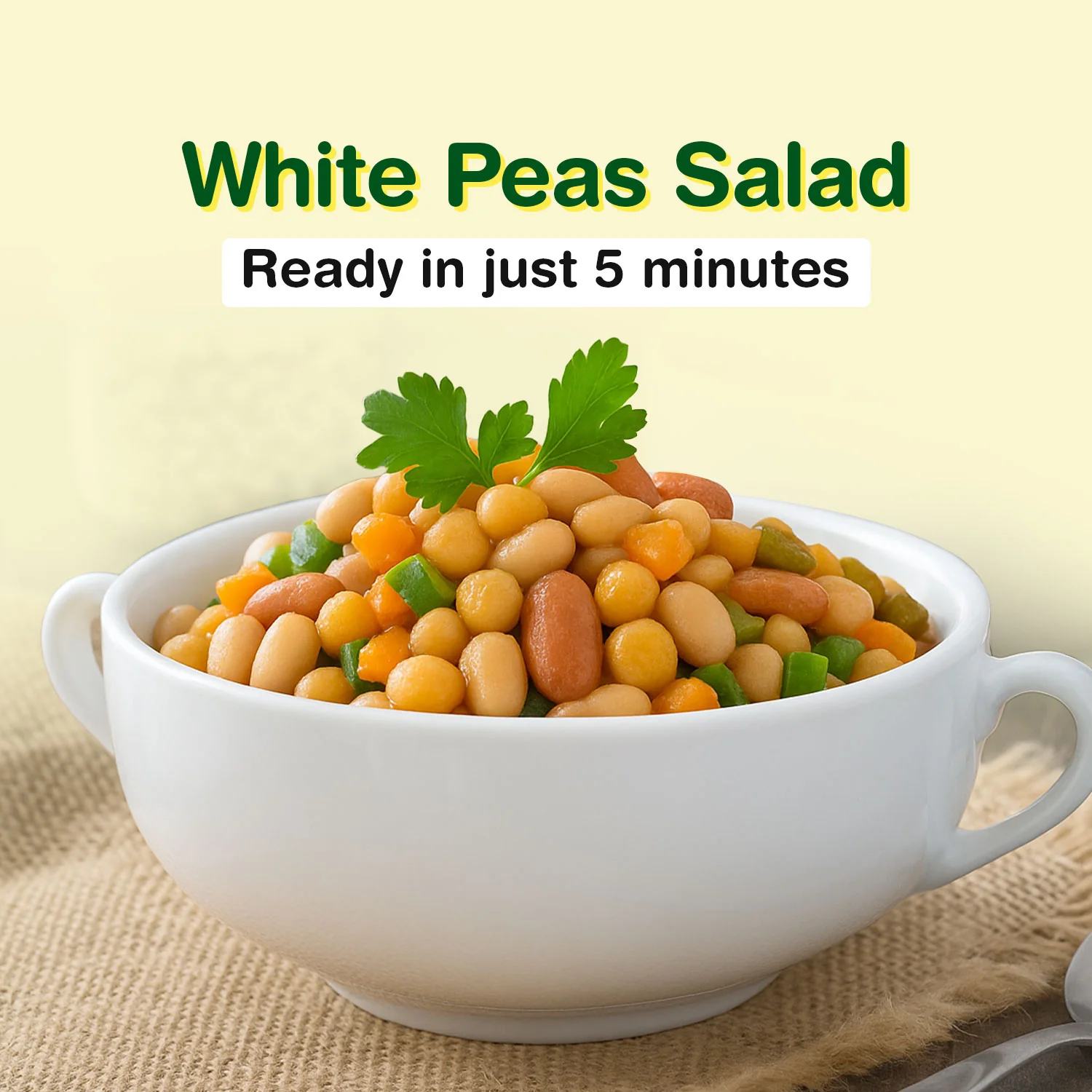Ready-to-use Cooked White Peas (White Vatana) | No Preservatives - Image 7